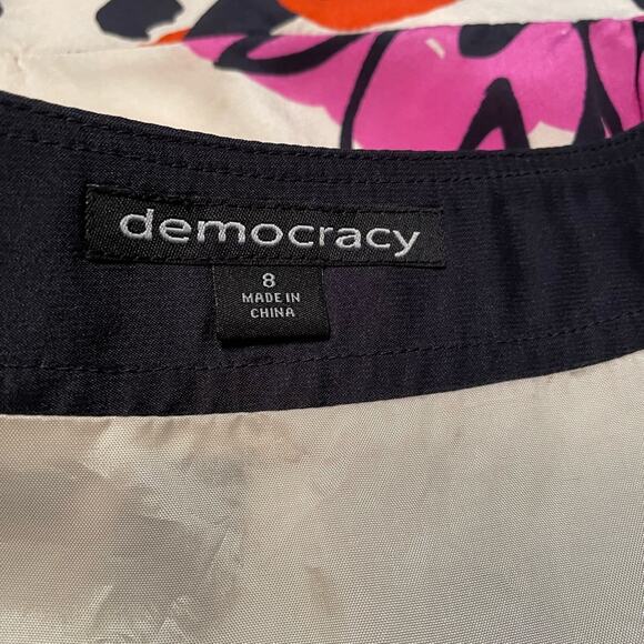 EUC - Democracy Silk Floral Print Dress - Picture 5 of 8